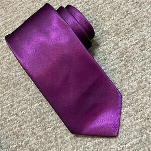 Jhane Barnes Purple Mesh Overlay Tie Formal Gala Silk Blend 3” Necktie